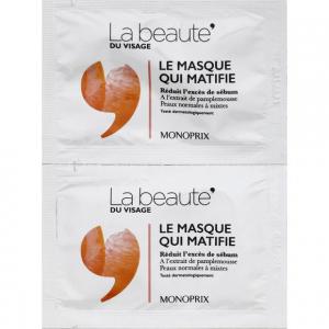 Matifying facial mask